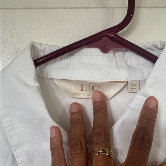 Lizette Collection Crystal Heart Cutout Long Sleeve Blouse - Picture 11 of 14